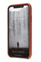 DECODED Leren Back Cover - iPhone 11 - Hoogwaardig Europees Leer - Hoesje met Metalen Knoppen - Bruin