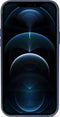 DECODED Leren Back Cover - iPhone 12 / 12 Pro - Hoogwaardig Europees Leer - Hoesje met Metalen Knoppen - Magnetische Technologie van Apple - Donker Blauw