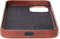 DECODED Leren Back Cover - iPhone 12 / 12 Pro - Hoogwaardig Europees Leer - Hoesje met Metalen Knoppen - Magnetische Technologie van Apple - Bruin