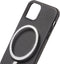 DECODED Leren Back Cover - iPhone 12 Mini - Hoogwaardig Europees Leer - Hoesje met Metalen Knoppen - Magnetische Technologie van Apple - Zwart