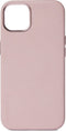 DECODED Leren Back Cover - iPhone 13 - Hoogwaardig Europees Leer - Hoesje met Metalen Knoppen - Magnetische Technologie van Apple - Roze