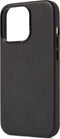 DECODED Leren Back Cover - iPhone 13 - Hoogwaardig Europees Leer - Hoesje met Metalen Knoppen - Magnetische Technologie van Apple - Zwart