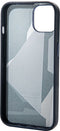 DECODED Leren Back Cover - iPhone 13 - Hoogwaardig Europees Leer - Hoesje met Metalen Knoppen - Magnetische Technologie van Apple - Donker Blauw