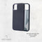DECODED Leren Back Cover - iPhone 13 - Hoogwaardig Europees Leer - Hoesje met Metalen Knoppen - Magnetische Technologie van Apple - Donker Blauw