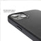 DECODED Leren Back Cover - iPhone 13 - Hoogwaardig Europees Leer - Hoesje met Metalen Knoppen - Magnetische Technologie van Apple - Zwart
