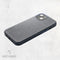 DECODED Leren Back Cover - iPhone 13 - Hoogwaardig Europees Leer - Hoesje met Metalen Knoppen - Magnetische Technologie van Apple - Donker Blauw