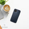 DECODED Leren Back Cover - iPhone 13 - Hoogwaardig Europees Leer - Hoesje met Metalen Knoppen - Magnetische Technologie van Apple - Donker Blauw
