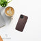 DECODED Leren Back Cover - iPhone 13 - Hoogwaardig Europees Leer - Hoesje met Metalen Knoppen - Magnetische Technologie van Apple - Bruin