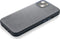 DECODED Leren Back Cover - iPhone 13 - Hoogwaardig Europees Leer - Hoesje met Metalen Knoppen - Magnetische Technologie van Apple - Donker Blauw