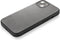 DECODED Leren Back Cover - iPhone 13 Mini - Hoogwaardig Europees Leer - Hoesje met Metalen Knoppen - Magnetische Technologie van Apple - Zwart