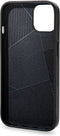 DECODED Leren Back Cover - iPhone 13 Mini - Hoogwaardig Europees Leer - Hoesje met Metalen Knoppen - Magnetische Technologie van Apple - Zwart