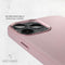 DECODED Leren Back Cover - iPhone 13 Pro - Hoogwaardig Europees Leer - Hoesje met Metalen Knoppen - Magnetische Technologie van Apple - Roze