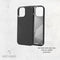DECODED Leren Back Cover - iPhone 13 Pro - Hoogwaardig Europees Leer - Hoesje met Metalen Knoppen - Magnetische Technologie van Apple - Zwart