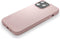 DECODED Leren Back Cover - iPhone 13 Pro Max - Hoogwaardig Europees Leer - Hoesje met Metalen Knoppen - Magnetische Technologie van Apple - Roze