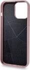 DECODED Leren Back Cover - iPhone 13 Pro Max - Hoogwaardig Europees Leer - Hoesje met Metalen Knoppen - Magnetische Technologie van Apple - Roze