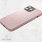 DECODED Leren Back Cover - iPhone 13 Pro Max - Hoogwaardig Europees Leer - Hoesje met Metalen Knoppen - Magnetische Technologie van Apple - Roze