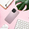DECODED Leren Back Cover - iPhone 13 Pro Max - Hoogwaardig Europees Leer - Hoesje met Metalen Knoppen - Magnetische Technologie van Apple - Roze