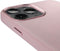 DECODED Leren Back Cover - iPhone 13 Pro Max - Hoogwaardig Europees Leer - Hoesje met Metalen Knoppen - Magnetische Technologie van Apple - Roze