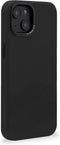 DECODED Leren Back Cover - iPhone 14 - Hoogwaardig Europees Leer - Hoesje met Metalen Knoppen - Magnetische Technologie van Apple - Zwart