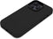 DECODED Leren Back Cover - iPhone 14 Pro - Hoogwaardig Europees Leer - Hoesje met Metalen Knoppen - Magnetische Technologie van Apple - Zwart