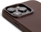 DECODED Leren Back Cover - iPhone 14 Pro - Hoogwaardig Europees Leer - Hoesje met Metalen Knoppen - Magnetische Technologie van Apple - Bruin