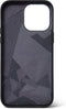 DECODED Leren Back Cover - iPhone 14 Pro Max - Hoogwaardig Europees Leer - Hoesje met Metalen Knoppen - Magnetische Technologie van Apple - Zwart