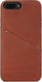 DECODED Leren Back Cover - iPhone SE / 6 / 6s / 7 / 8 - Hoesje met Pasjeshouder - Hoogwaardig Europees Leer - Bruin