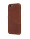 DECODED Leren Back Cover - iPhone SE / 6 / 6s / 7 / 8 - Hoesje met Pasjeshouder - Hoogwaardig Europees Leer - Bruin