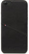 DECODED Leren Back Cover - iPhone SE / 6 / 6s / 7 / 8 - Hoesje met Pasjeshouder - Hoogwaardig Europees Leer - Zwart