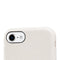 DECODED Leren Back Cover - iPhone SE / 6 / 6s / 7 / 8 - Hoesje met Pasjeshouder - Hoogwaardig Europees Leer - Grijs, Wit