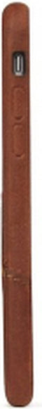DECODED Leren Back Cover - iPhone SE / 6 / 6s / 7 / 8 - Hoesje met Pasjeshouder - Hoogwaardig Europees Leer - Bruin