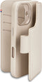 DECODED Leren Detachable Wallet Case voor iPhone 16 - 2-in-1 Magnetisch Afneembaar Hoesje met Pasjeshouder - Premium ECCO Leer - Geschikt voor MagSafe - Clay Beige