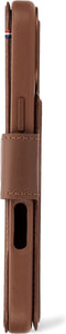 DECODED Leren Detachable Wallet Case voor iPhone 16 - 2-in-1 Magnetisch Afneembaar Hoesje met Pasjeshouder - Premium ECCO Leer - Geschikt voor MagSafe - Bruin