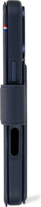 DECODED Leren Detachable Wallet Case voor iPhone 16 - 2-in-1 Magnetisch Afneembaar Hoesje met Pasjeshouder - Premium ECCO Leer - Geschikt voor MagSafe - Navy Blauw