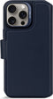 DECODED Leren Detachable Wallet Case voor iPhone 16 Pro Max - 2-in-1 Magnetisch Afneembaar Hoesje met Pasjeshouder - Premium ECCO Leer - Geschikt voor MagSafe - Navy Blauw