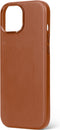 DECODED Leren Hoesje voor iPhone 15 - Hoogwaardig Europees Leer - Geschikt voor MagSafe - Bruin