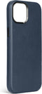 DECODED Leren Hoesje voor iPhone 15 - Hoogwaardig Europees Leer - Geschikt voor MagSafe - True Navy Blauw