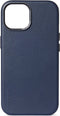 DECODED Leren Hoesje voor iPhone 15 - Hoogwaardig Europees Leer - Geschikt voor MagSafe - True Navy Blauw