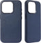DECODED Leren Hoesje voor iPhone 15 - Hoogwaardig Europees Leer - Geschikt voor MagSafe - True Navy Blauw