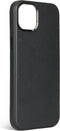 DECODED Leren Hoesje voor iPhone 15 Plus - Hoogwaardig Europees Leer - Geschikt voor MagSafe - Zwart