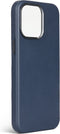 DECODED Leren Hoesje voor iPhone 15 Pro - Hoogwaardig Europees Leer - Geschikt voor MagSafe - True Navy Blauw