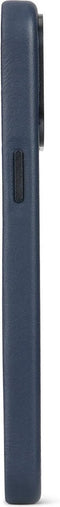 DECODED Leren Hoesje voor iPhone 15 Pro - Hoogwaardig Europees Leer - Geschikt voor MagSafe - True Navy Blauw