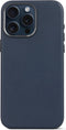 DECODED Leren Hoesje voor iPhone 15 Pro Max - Hoogwaardig Europees Leer - Geschikt voor MagSafe - True Navy Blauw