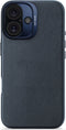 DECODED Leren Hoesje voor iPhone 16 - Gemaakt van Premium ECCO Leer - Geschikt voor MagSafe - Navy Blauw