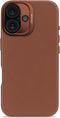 DECODED Leren Hoesje voor iPhone 16 - Gemaakt van Premium ECCO Leer - Geschikt voor MagSafe - Bruin