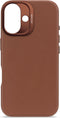 DECODED Leren Hoesje voor iPhone 16 - Gemaakt van Premium ECCO Leer - Geschikt voor MagSafe - Bruin