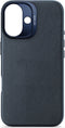 DECODED Leren Hoesje voor iPhone 16 - Gemaakt van Premium ECCO Leer - Geschikt voor MagSafe - Navy Blauw