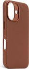 DECODED Leren Hoesje voor iPhone 16 - Gemaakt van Premium ECCO Leer - Geschikt voor MagSafe - Bruin