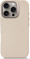 DECODED Leren Hoesje voor iPhone 16 Pro - Gemaakt van Premium ECCO Leer - Geschikt voor MagSafe - Clay Beige