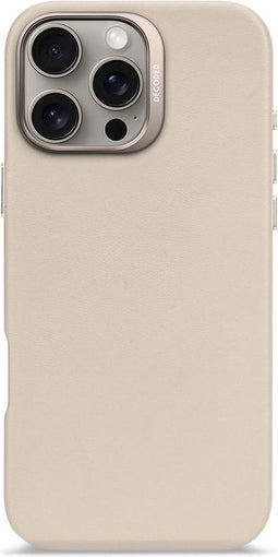 DECODED Leren Hoesje voor iPhone 16 Pro Max - Gemaakt van Premium ECCO Leer - Geschikt voor MagSafe - Clay Beige